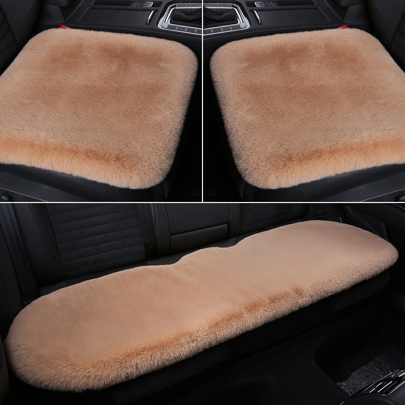 3pcs Soft Fluffy Car Seat Cover Set 4CM Thickness