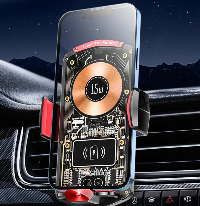 Transparent Car Air Vent Phone Holder Wireless Charger