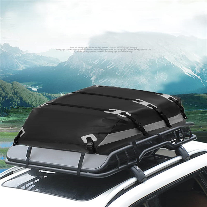 Large Capacity 600L Waterproof Car Rooftop Luggage Bag - Oxford Cloth PVC Car Top Carrier for Travel and Outdoor Adventures