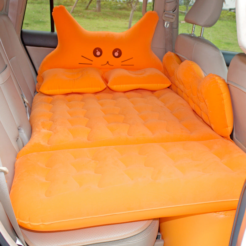 Cute Kitty Car Travel Bed Inflatable Mattress